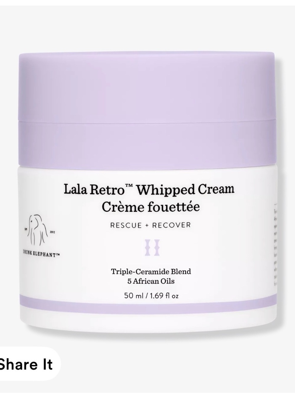 New in Box Drunk Elephant Lala Retro Whipped Cream Moisturizer